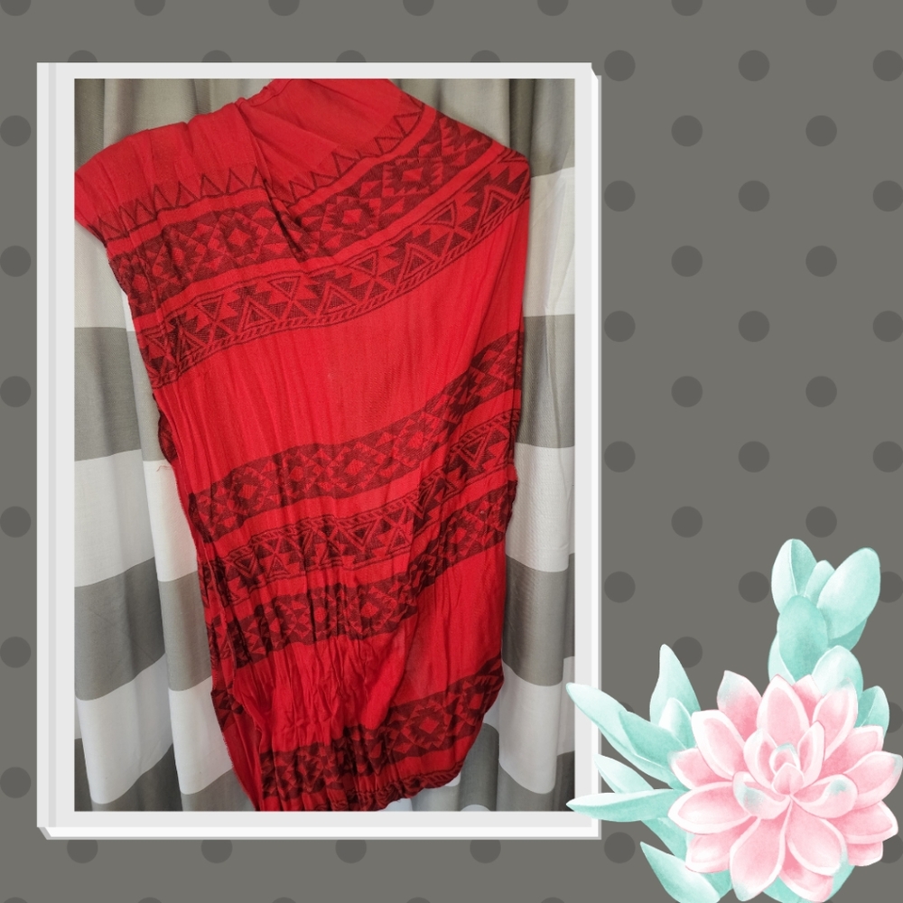 Express Red Aztec Scarf - Picture 1 of 1